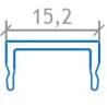 15,2mm PMMA NERO L: 3MT