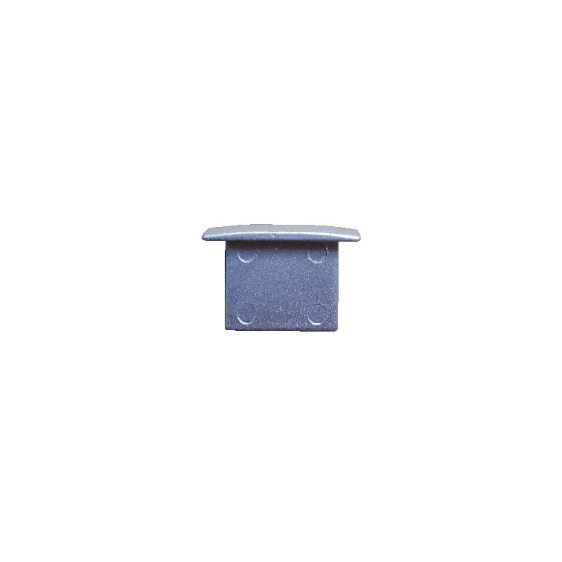 Endkappe für Eco R14 Ohne KabellochMaterial: Zame Farbe: Grau