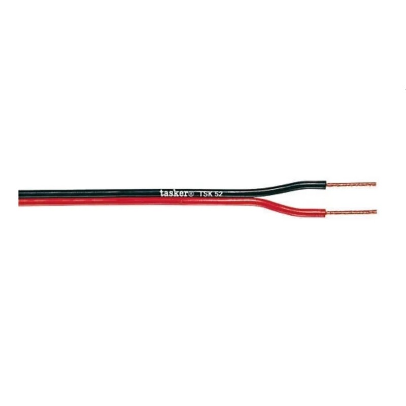 Flachkabel Rot/ Schwarz2x0,75 mm²
