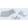KIT 3 Endkappen aus aluminium + 4 Edelstahlschrauben