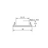 Led-Profil Eco BEND Masse BH: 18x5,6Länge 2 Mt.Werkstoff: Aluminium eloxiert 20 µm Farbe: Silber