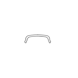 Profilabdeckung fur ECO Bend aus Polykarbonat. Farbe: Opal transluzent. Länge: 2 Mt.