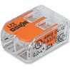 WAGO 221-412 Verbindungsklemme flexibel: 0.14-4 mm² starr: 0.2-4 mm² Polzahl: 2  Transparent, Orange
